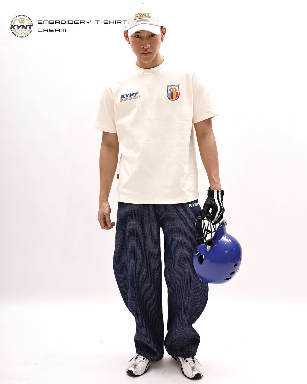 Embroidery T-Shirt Cream