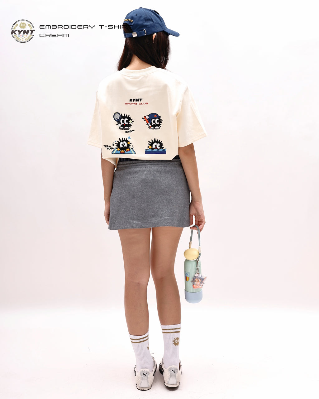 Embroidery T-Shirt Cream