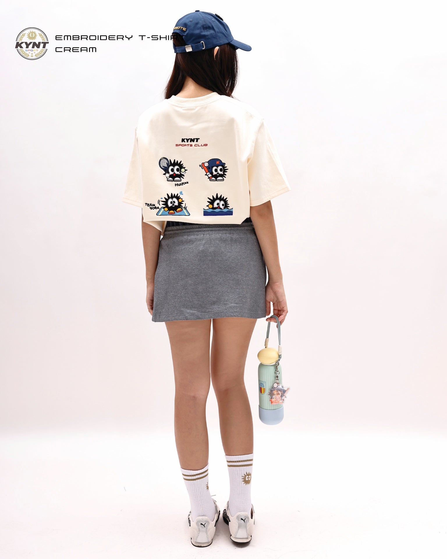 Embroidery T-Shirt Cream