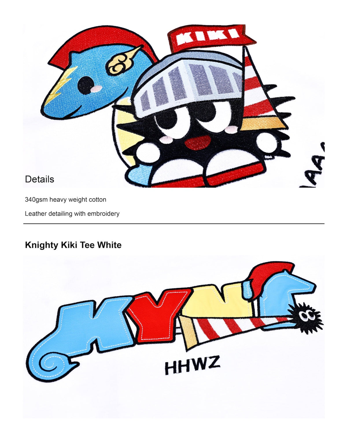 KEYNOTE | Knighty Kiki Tee White - SWAGANZ
