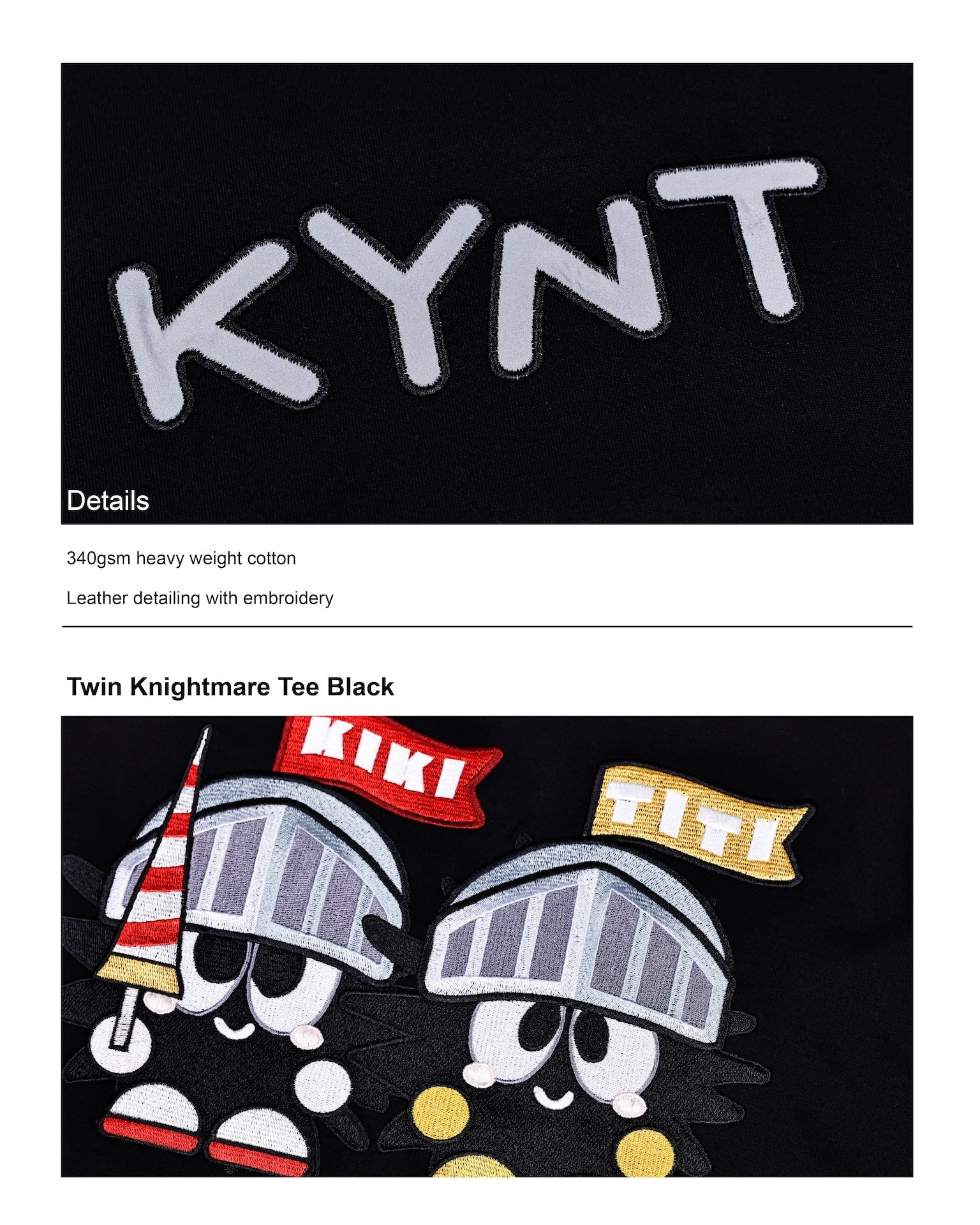 KEYNOTE | Twin Knightmare Tee Black - SWAGANZ