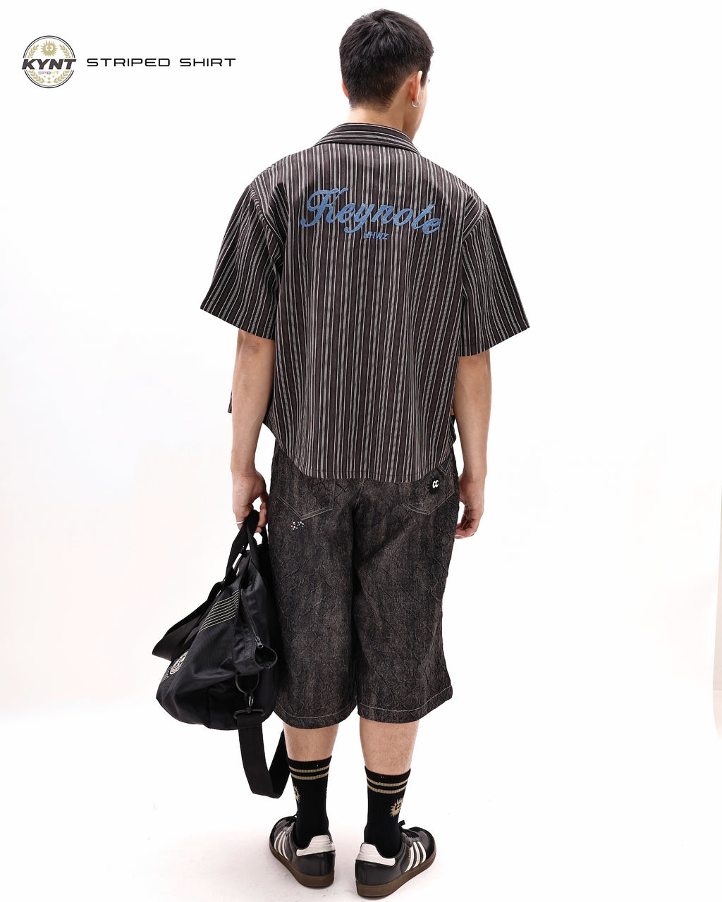 KiKi Coach Stripe Shirt Black