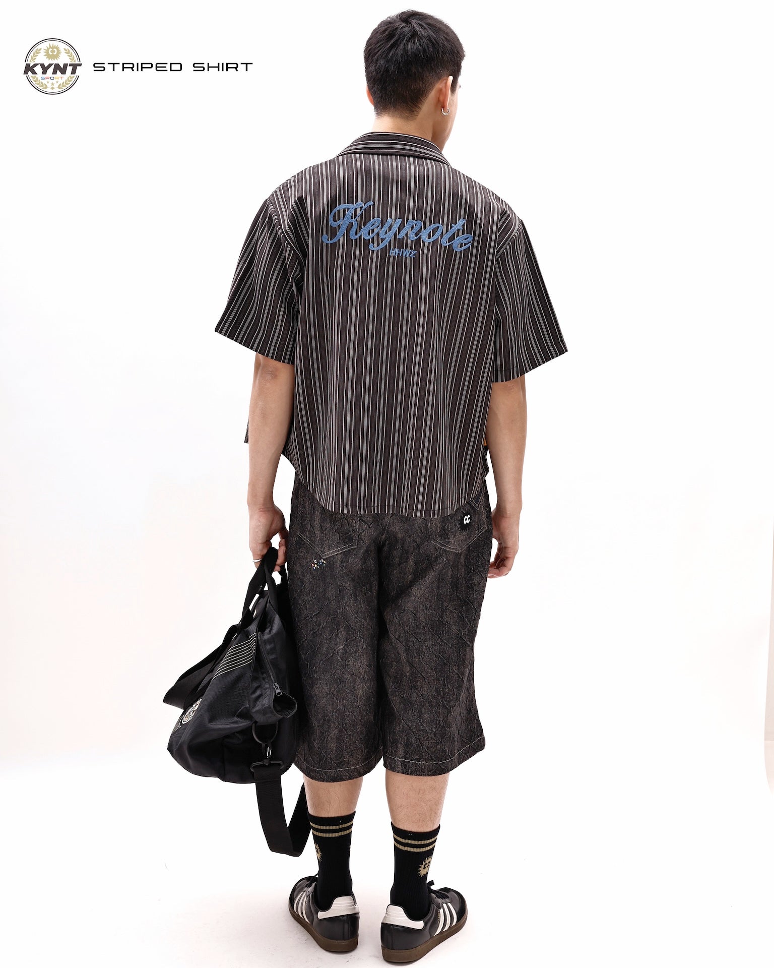 KiKi Coach Stripe Shirt Black
