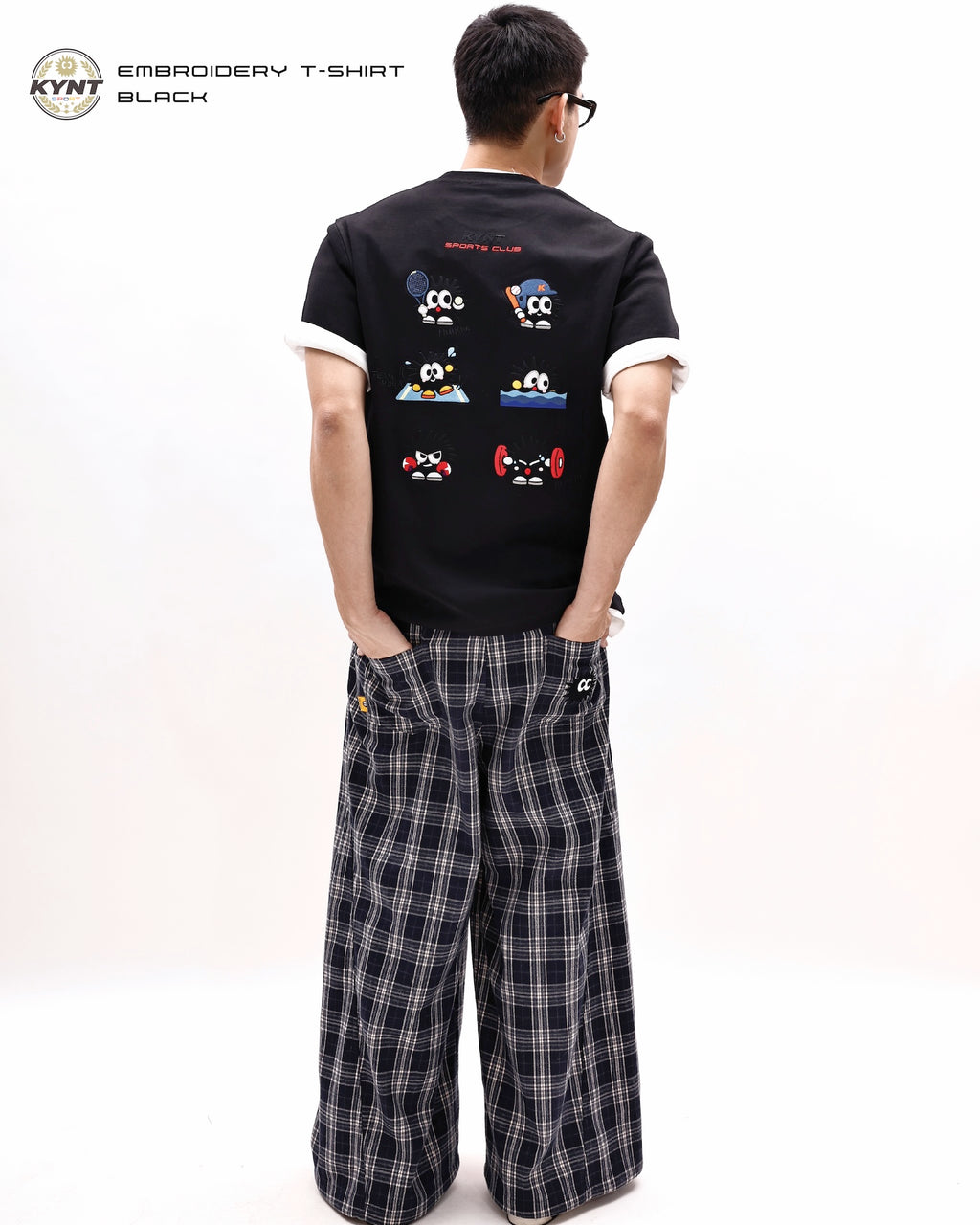 Embroidery T-Shirt Black