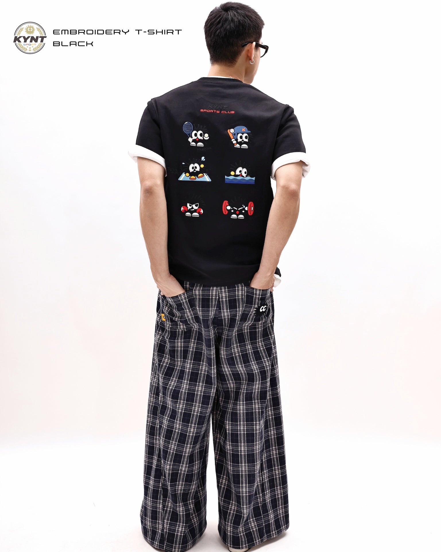 Embroidery T-Shirt Black