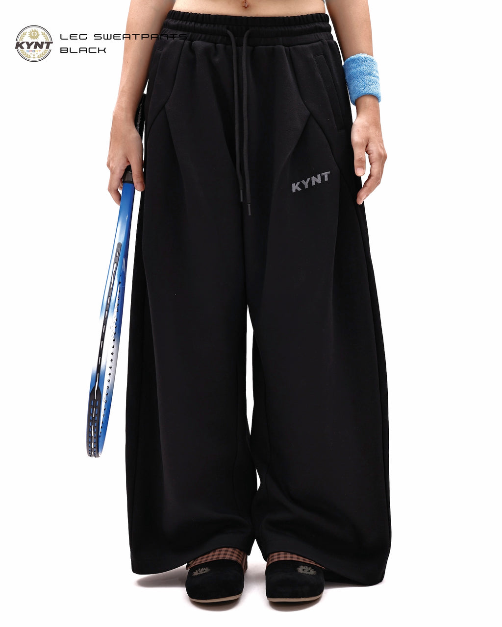 Wide Leg Sweatpants Black