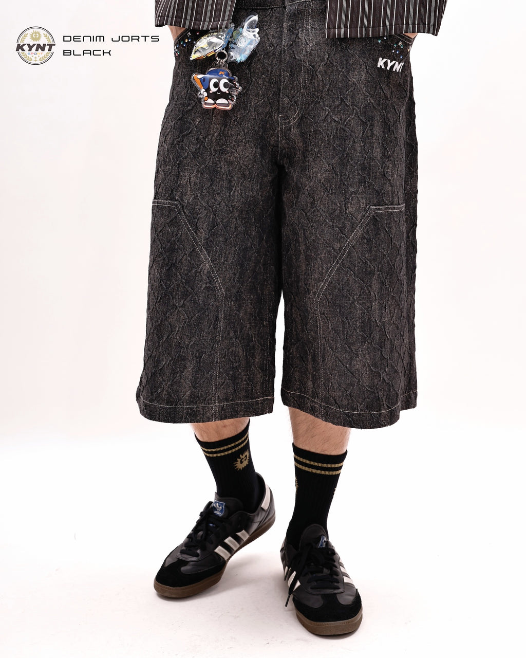 Denim Jorts Black
