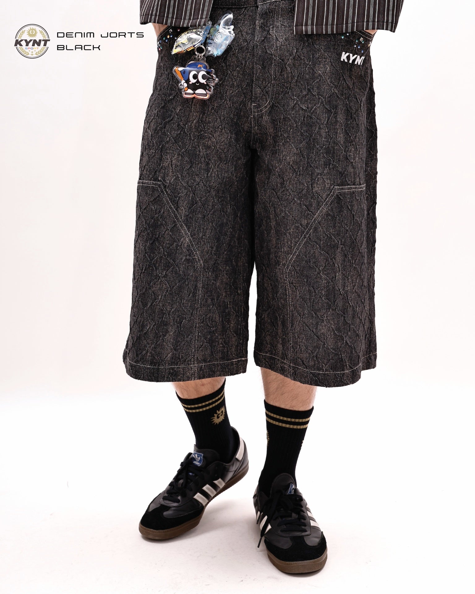 Denim Jorts Black