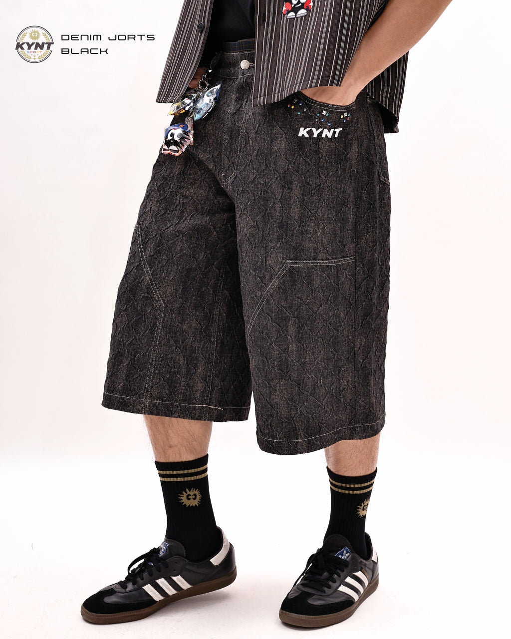 Denim Jorts Black