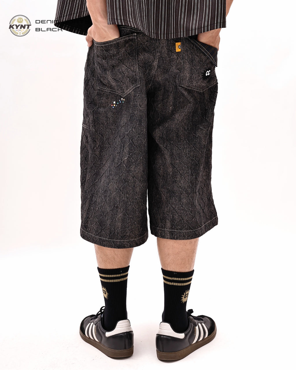 Denim Jorts Black