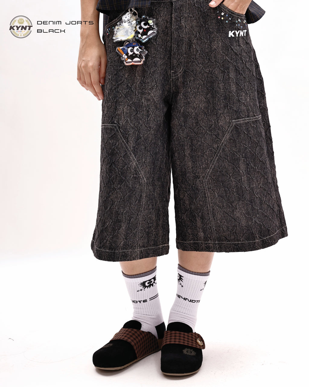 Denim Jorts Black