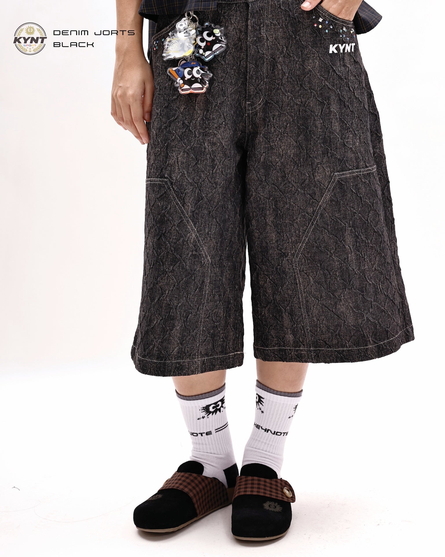 Denim Jorts Black