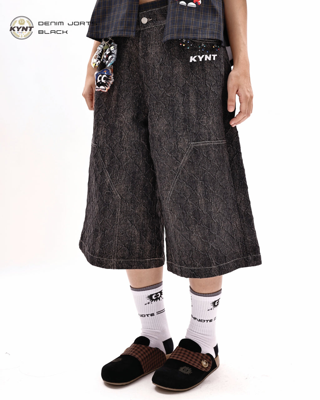 Denim Jorts Black