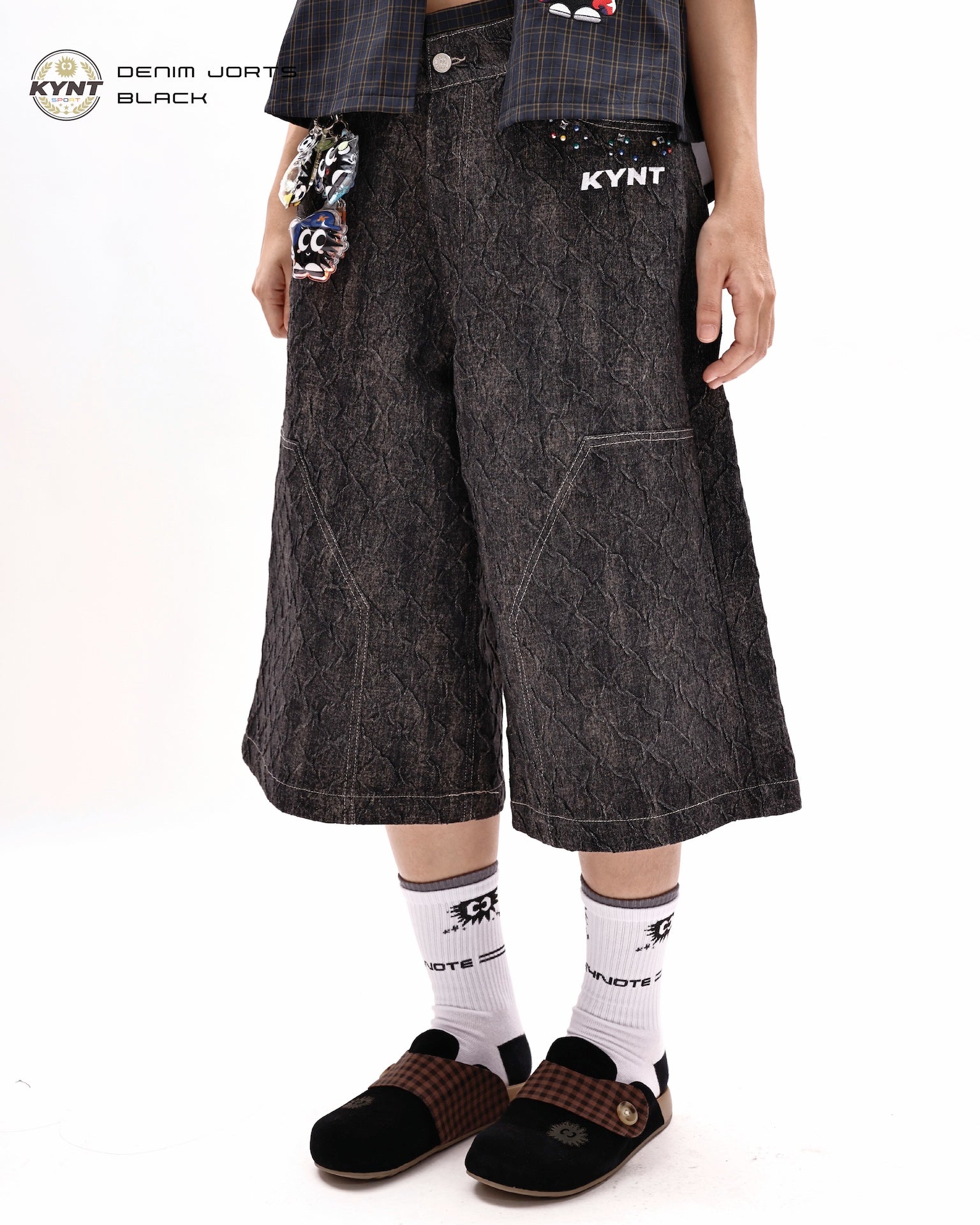 Denim Jorts Black