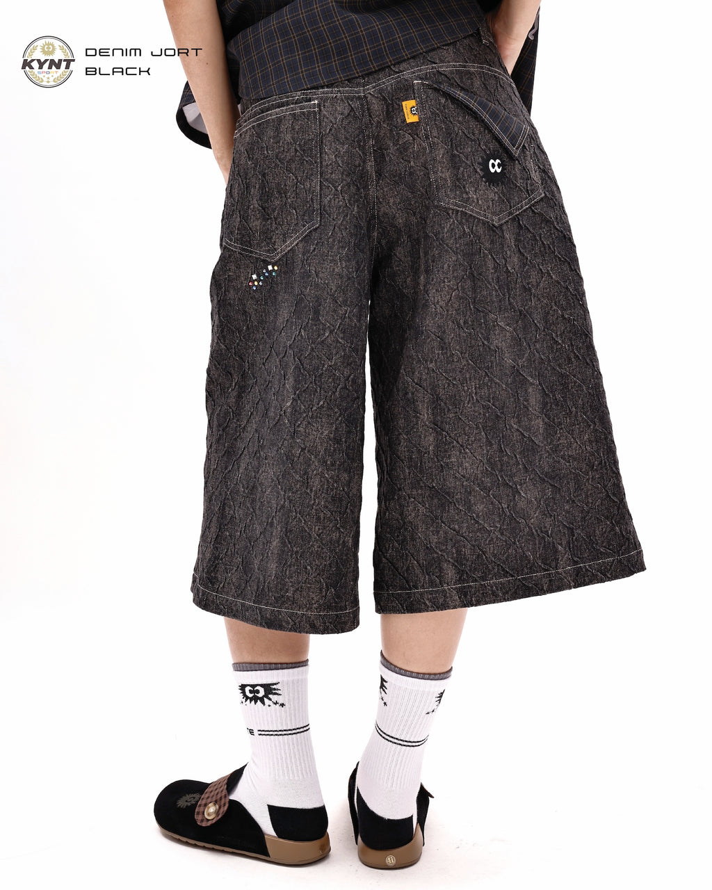 Denim Jorts Black