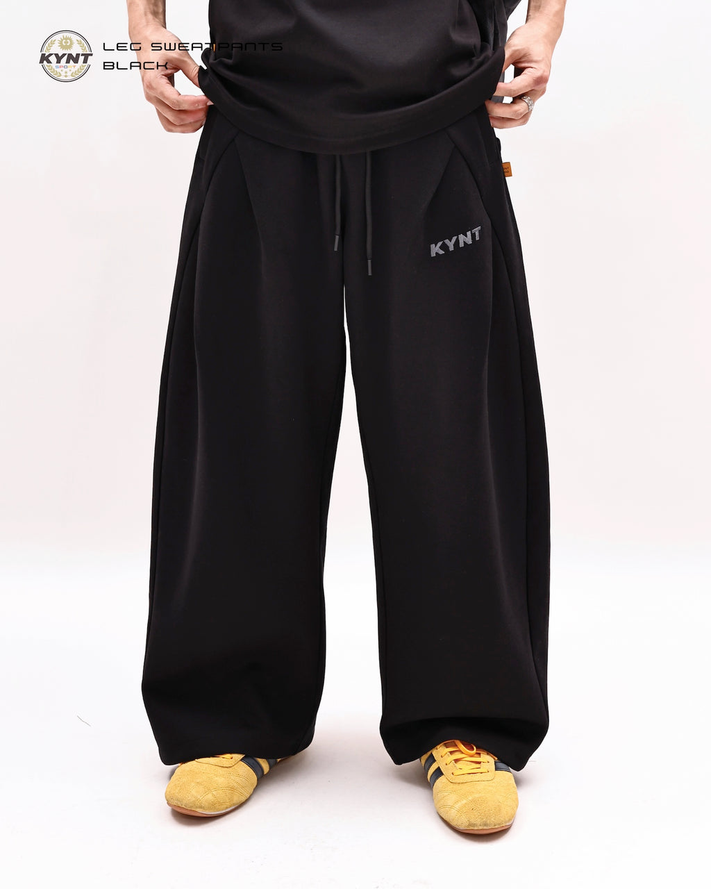 Wide Leg Sweatpants Black