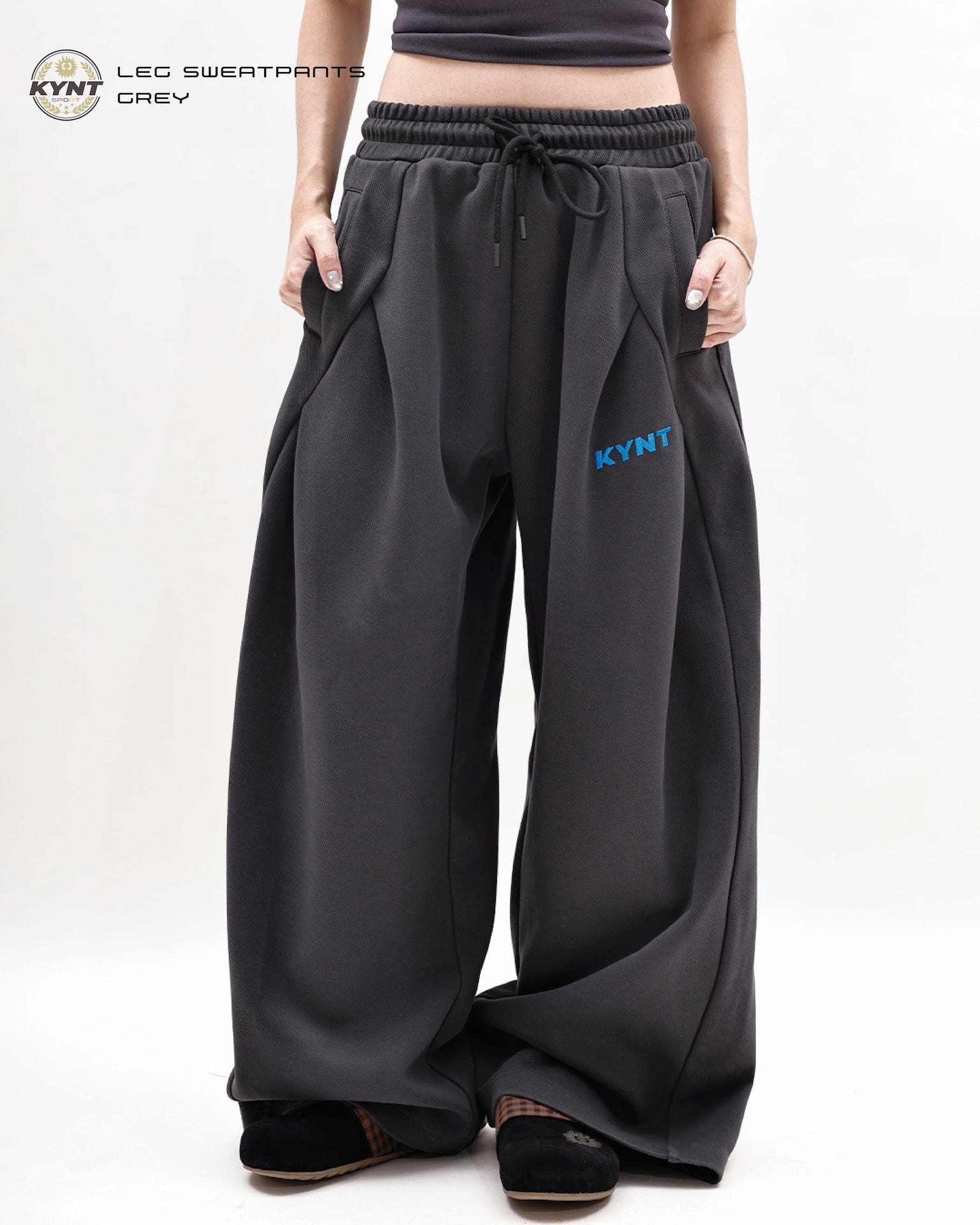 Wide Leg Sweatpants Grey