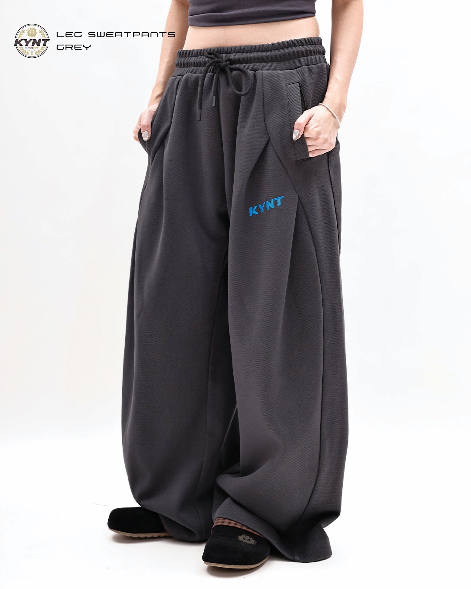 Wide Leg Sweatpants Grey