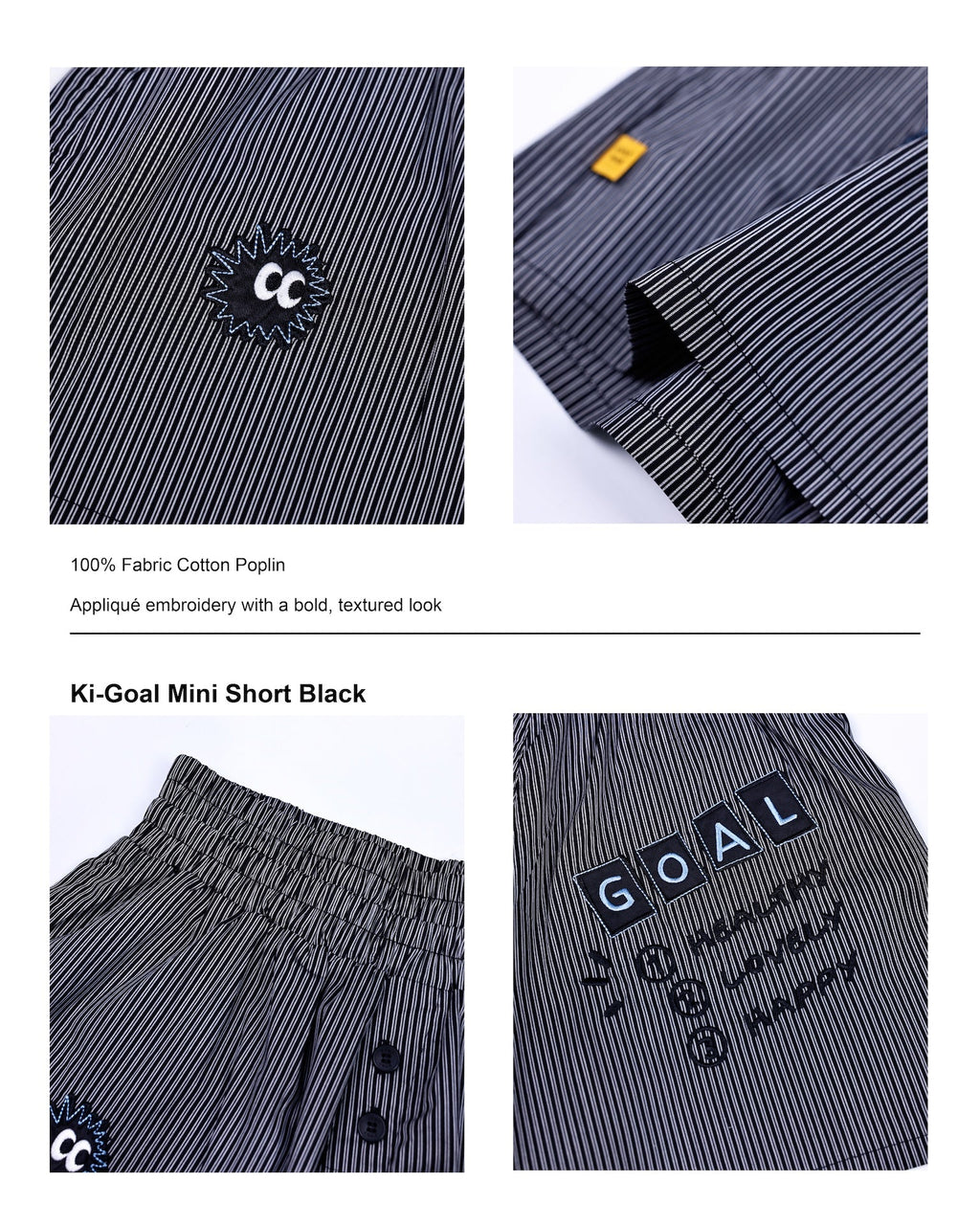 KEYNOTE | Ki-Goal Mini Short Black - SWAGANZ
