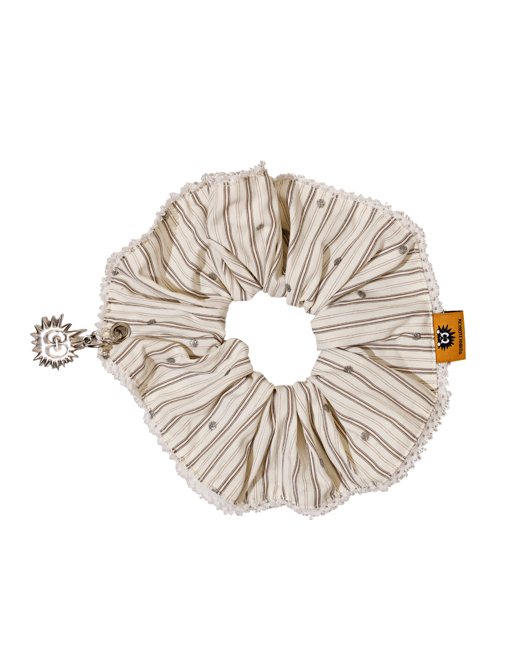 Lace Trim Scrunchie