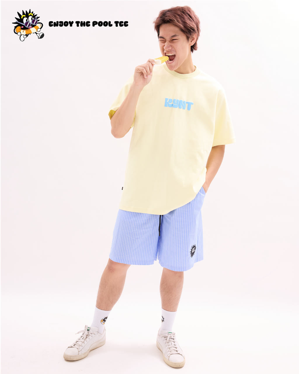 Enjoy The Pool Tee Yellow