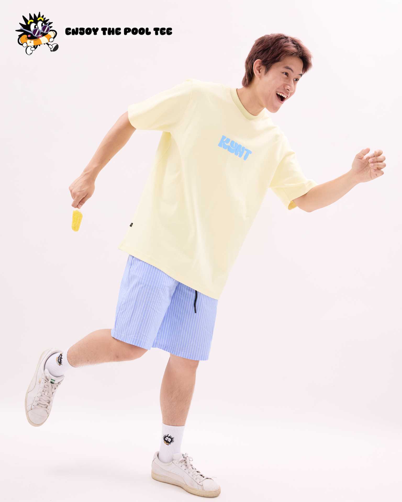 Enjoy The Pool Tee Yellow