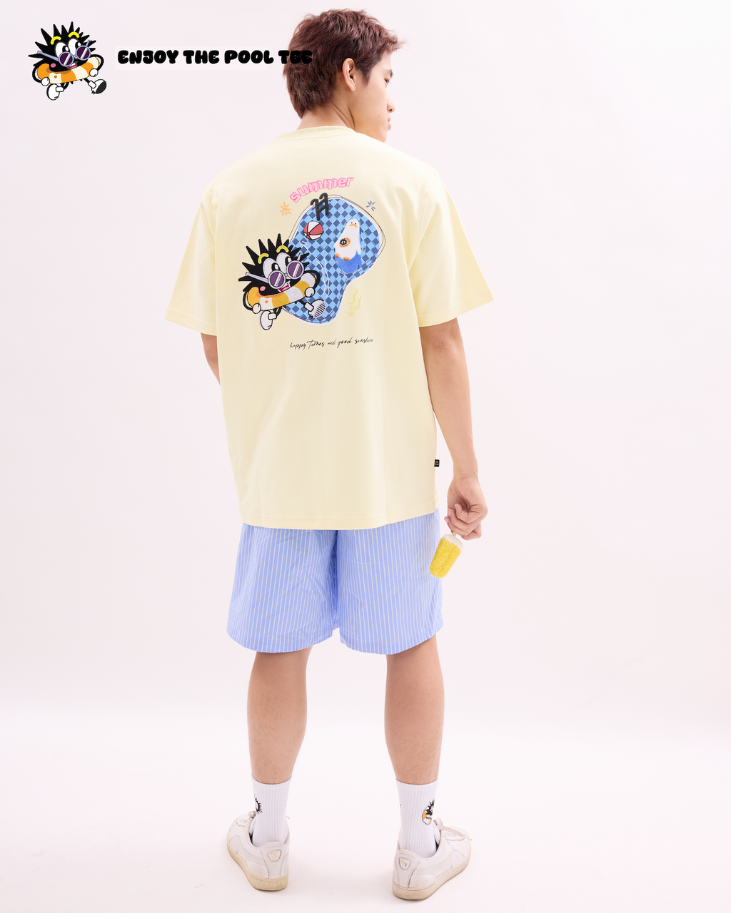 Enjoy The Pool Tee Yellow