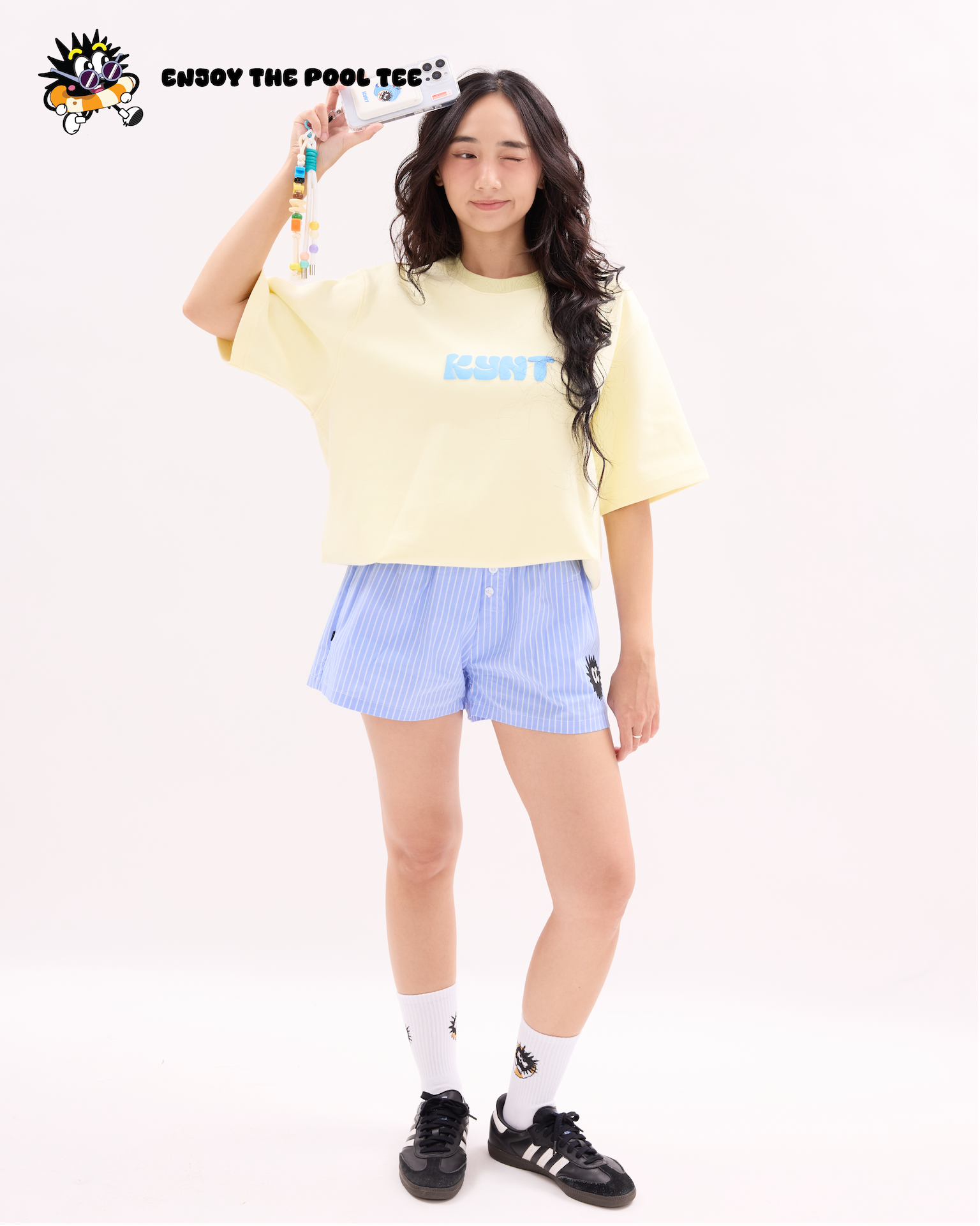 Enjoy The Pool Tee Yellow
