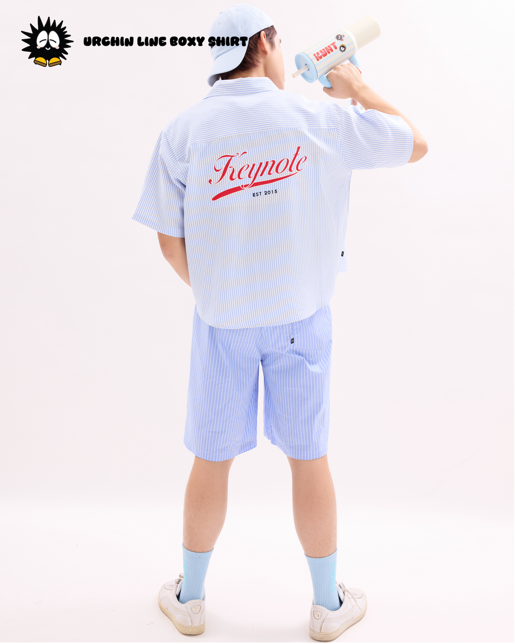 Women Urchin Line Shirt Blue