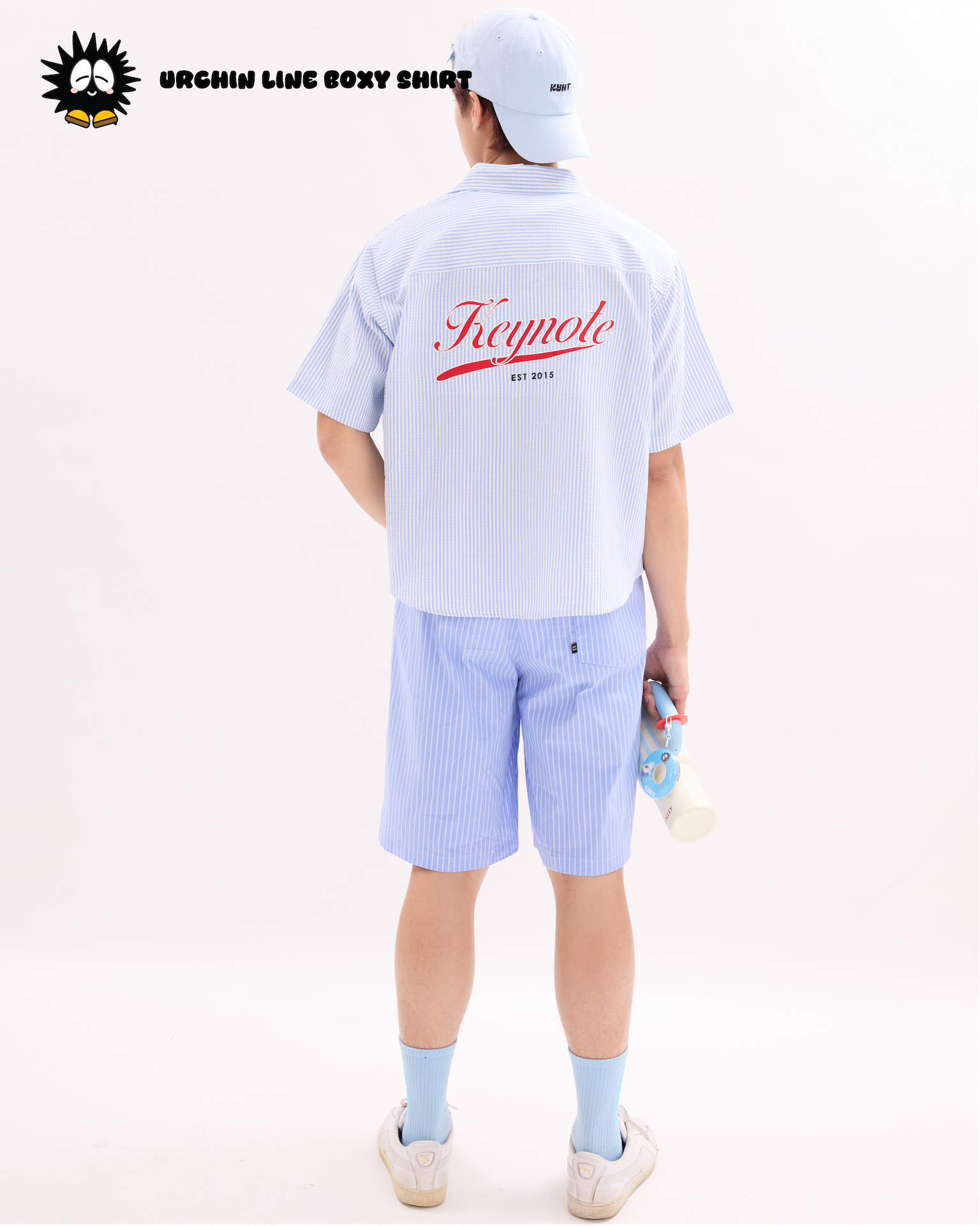 Women Urchin Line Shirt Blue