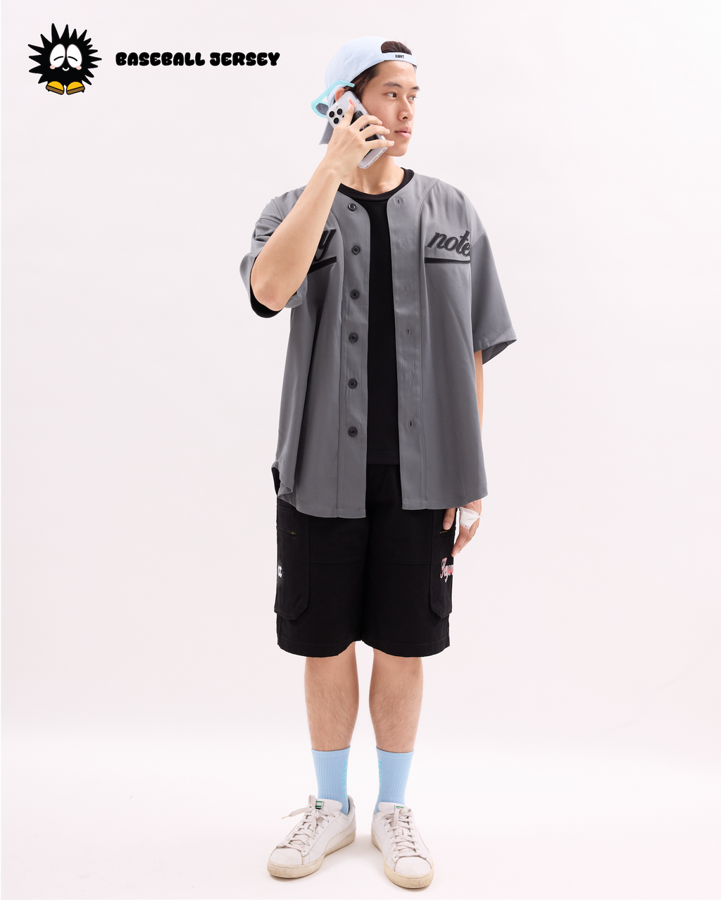 Baseball Jersey Grey