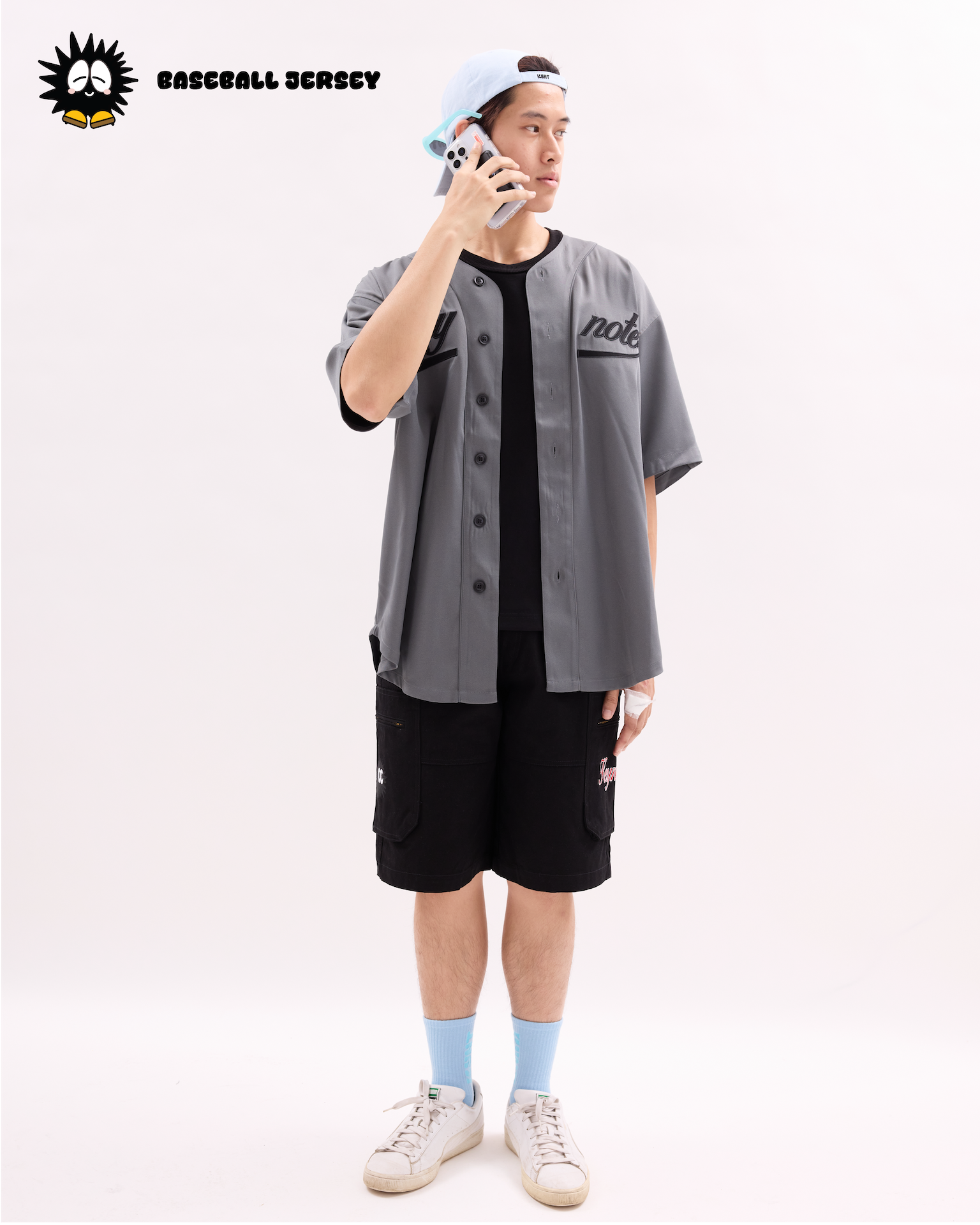 Baseball Jersey Grey