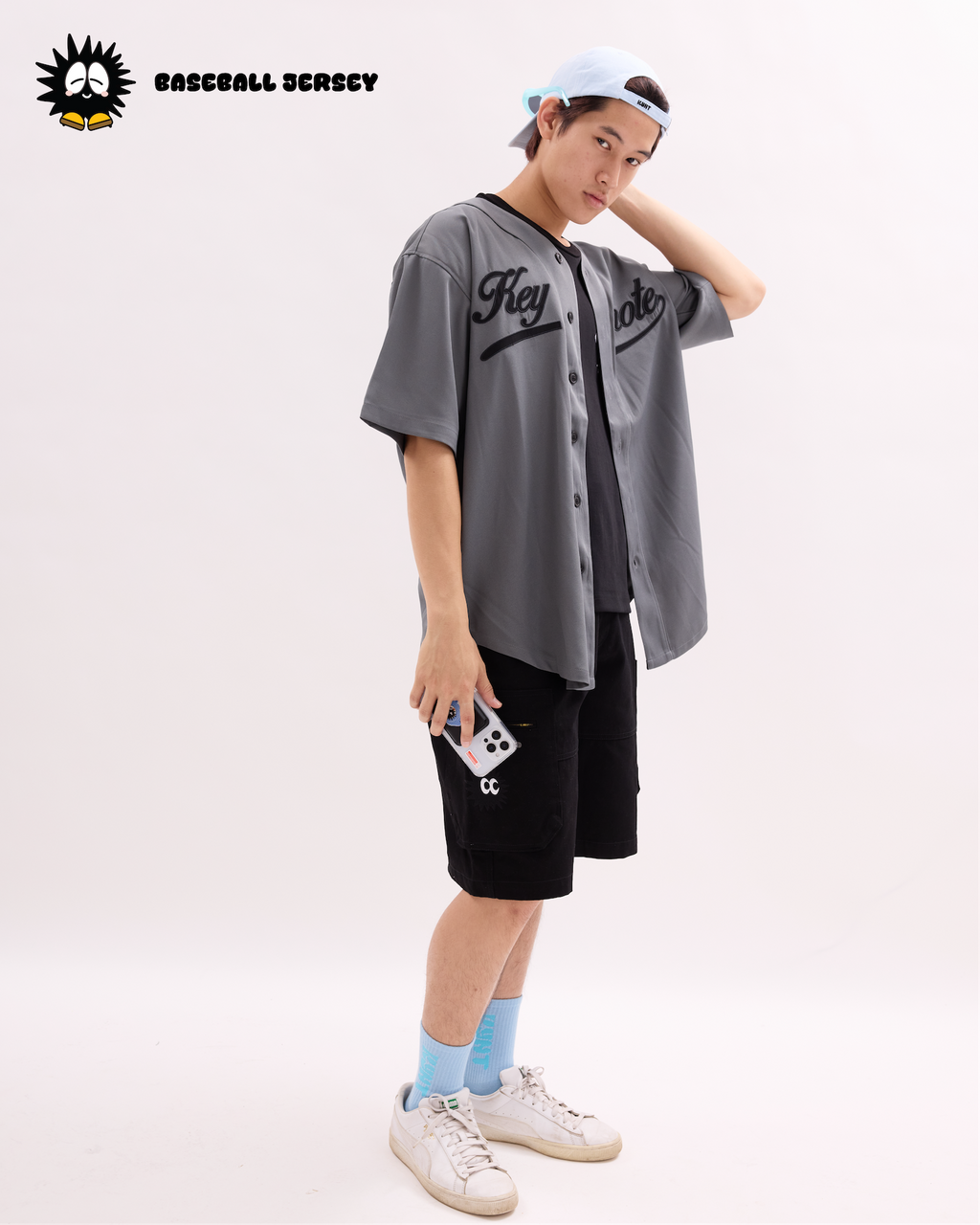 Baseball Jersey Grey