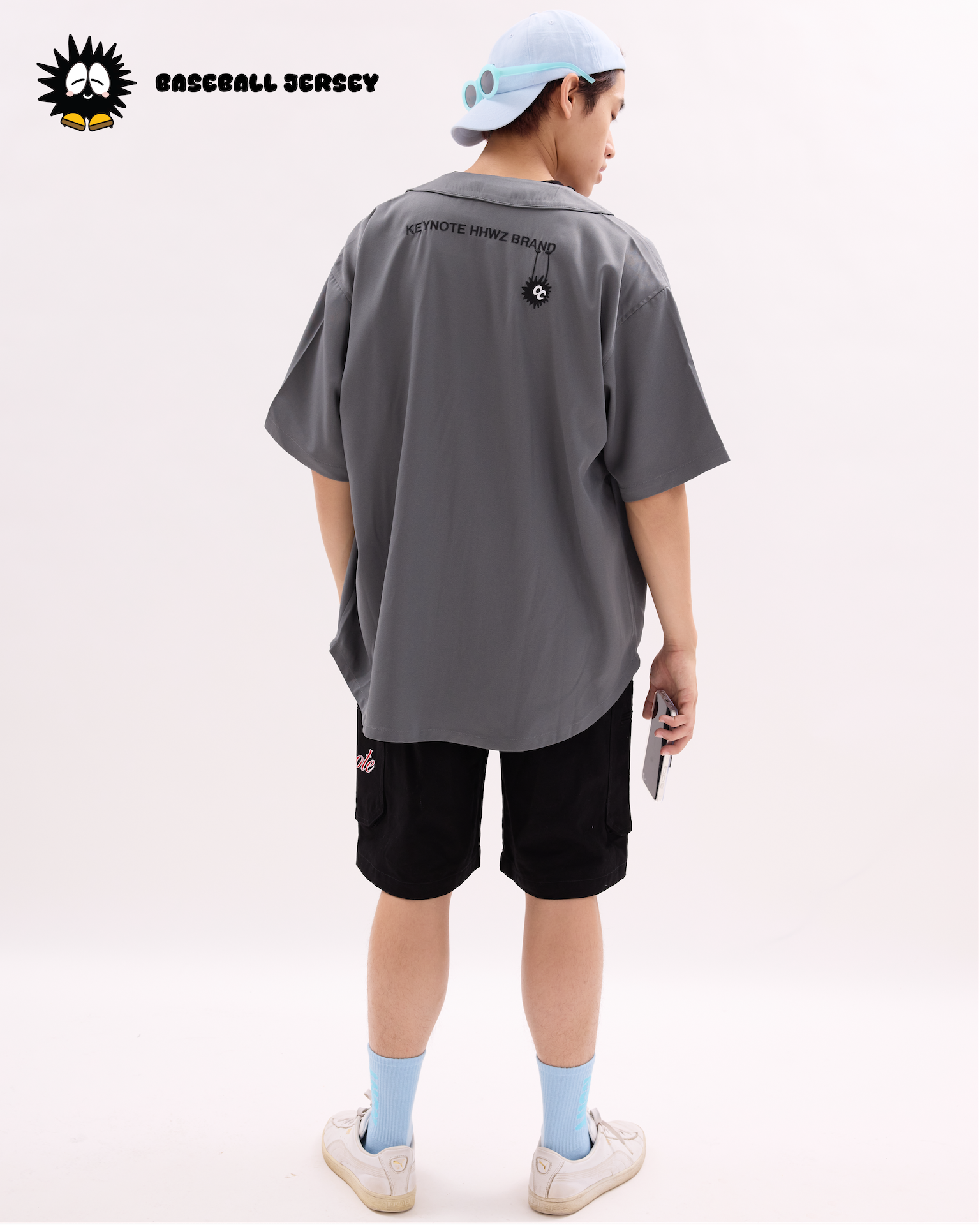 Baseball Jersey Grey