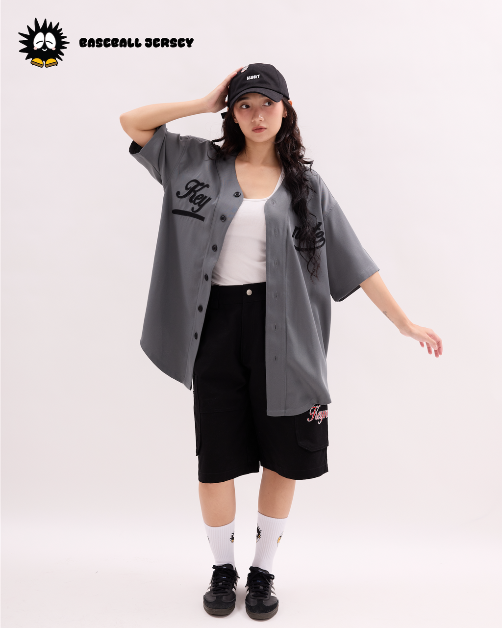 Baseball Jersey Grey