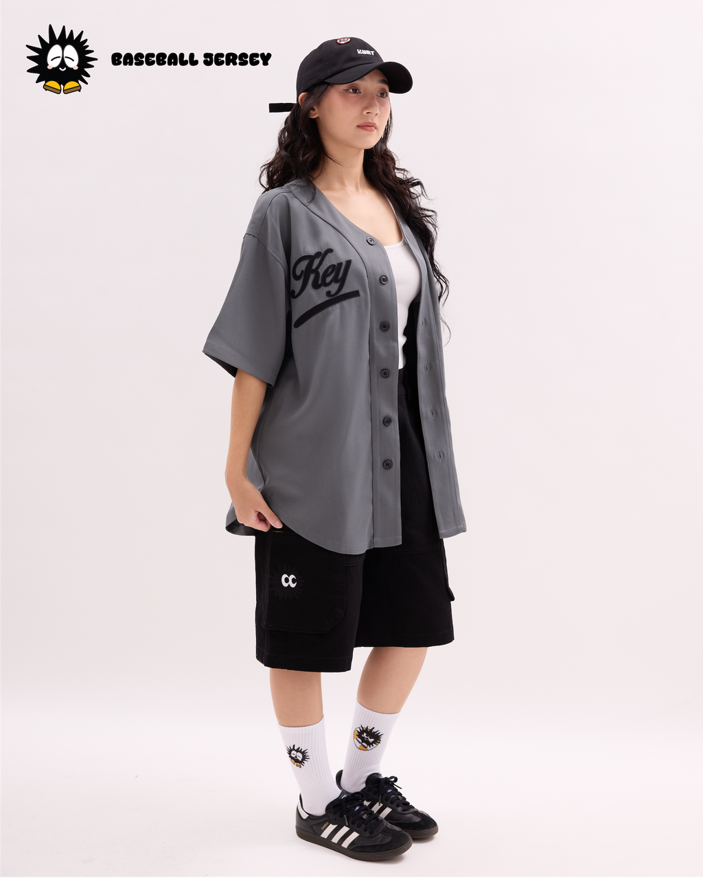 Baseball Jersey Grey