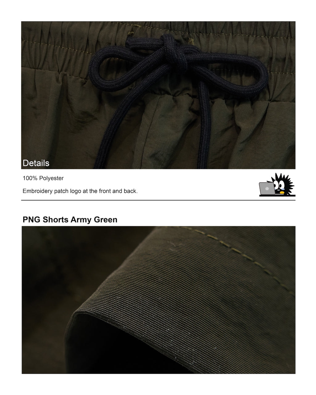 PNG Shorts Army Green