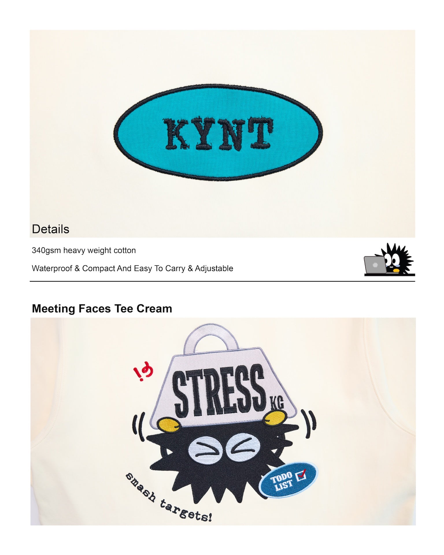 Meeting Faces Tee Cream