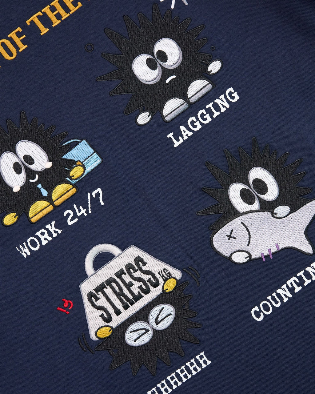 KEYNOTE | Workaholic Work Cycle Tee Navy - SWAGANZ