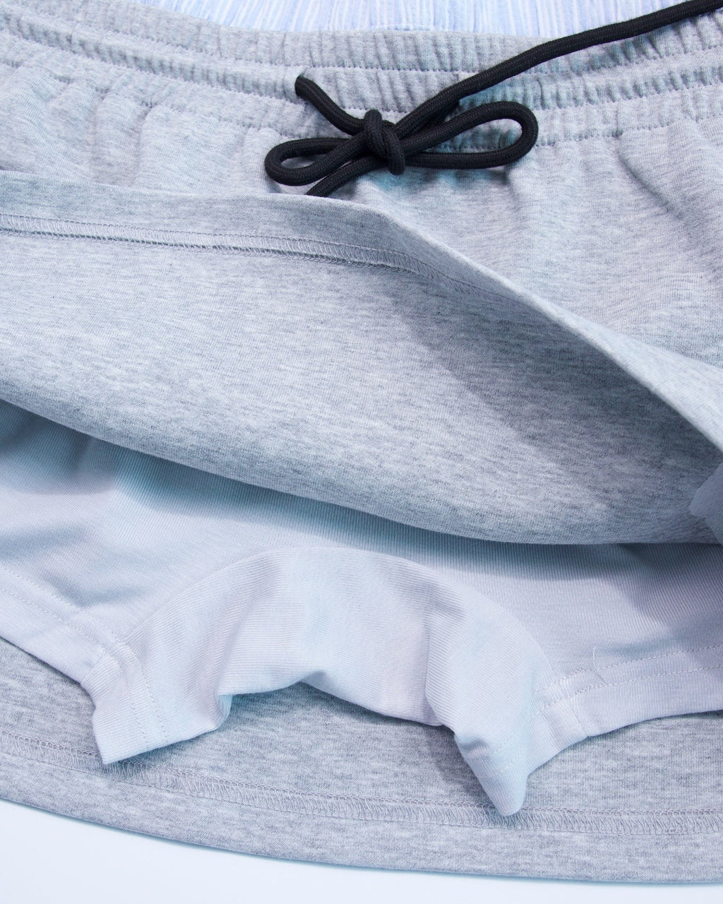 KEYNOTE | Workaholic Off-Day Mini Skirt Light Grey - SWAGANZ