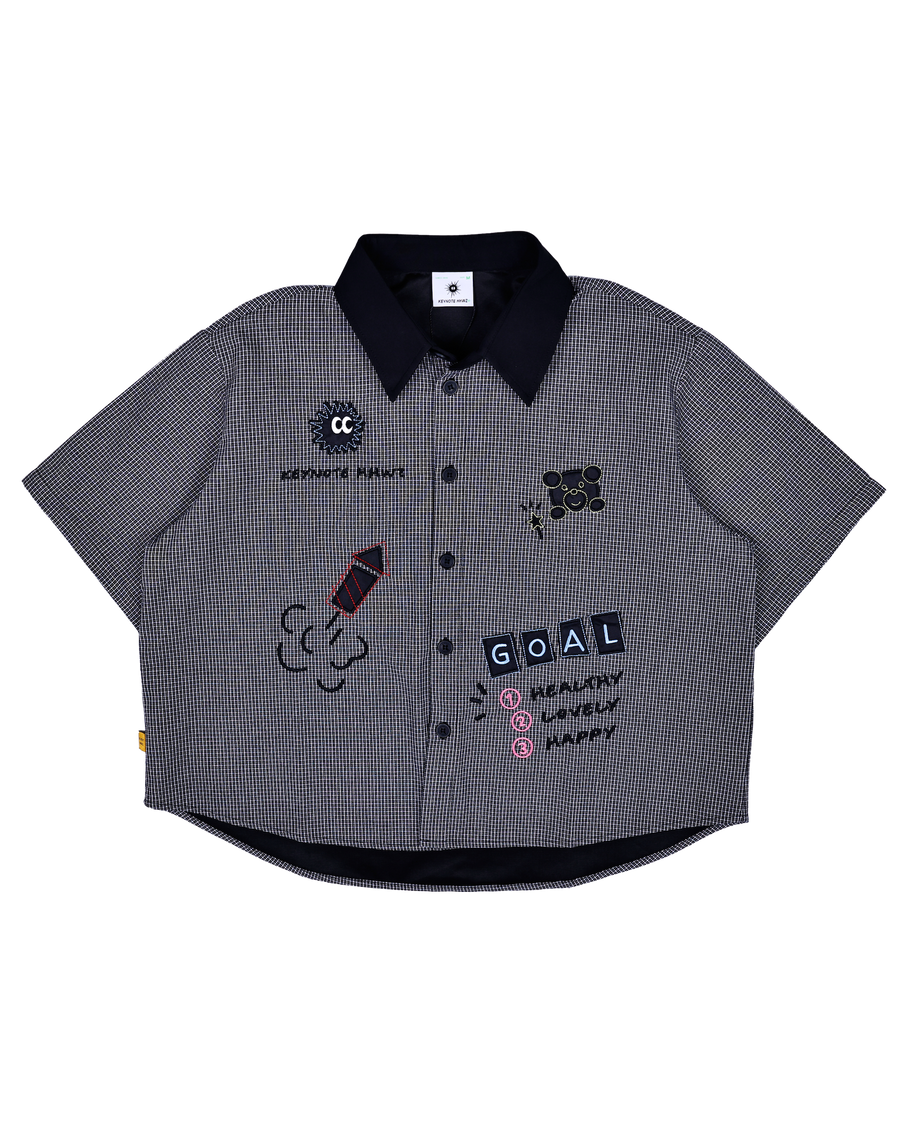 Ki-Goal Stripe Shirt Black/White
