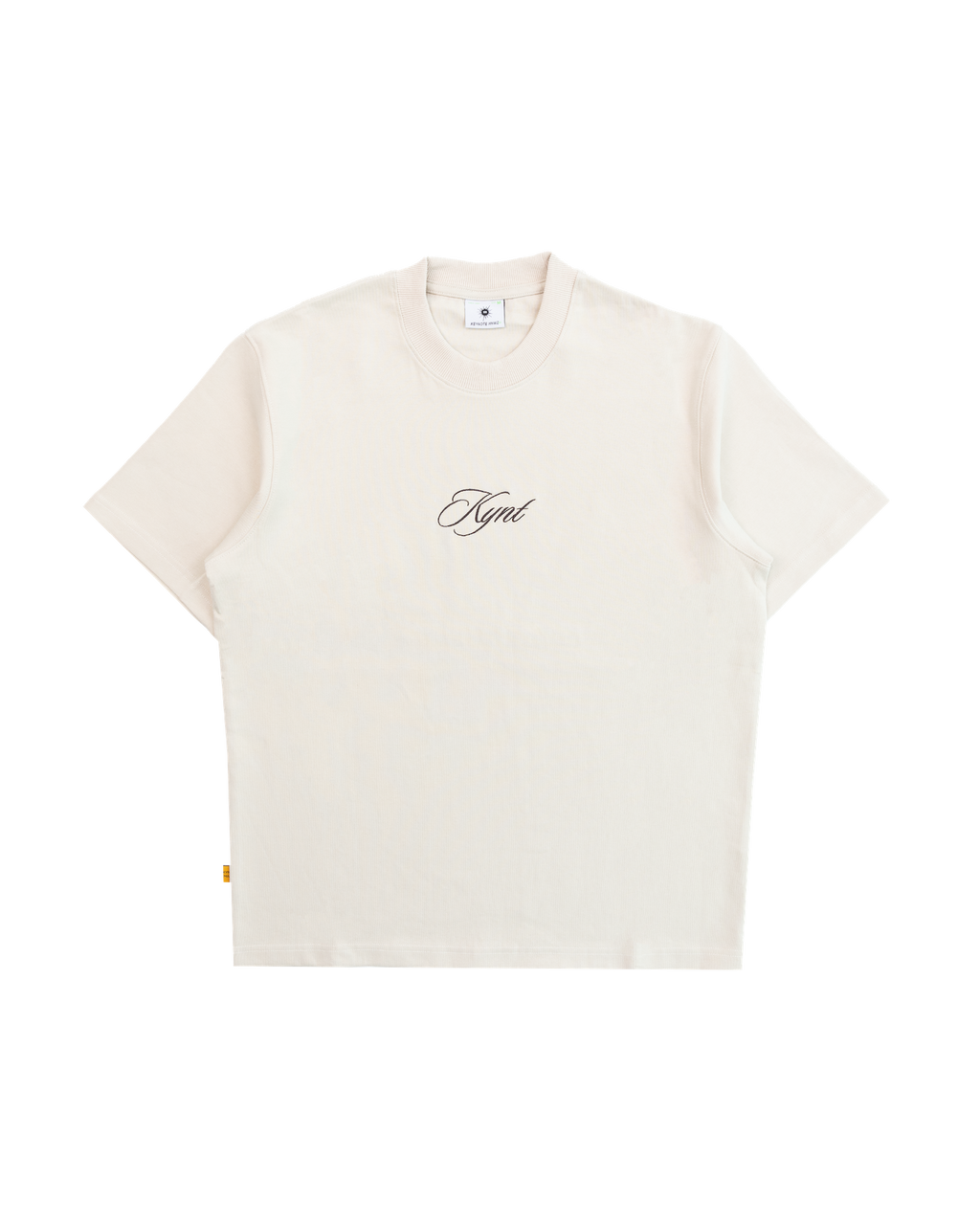 Cozy Patchwork Tee Beige