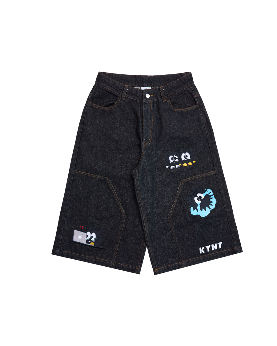 JPEG Jorts Black