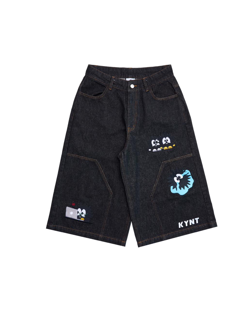 KEYNOTE | Workaholic JPEG Jorts Black - SWAGANZ