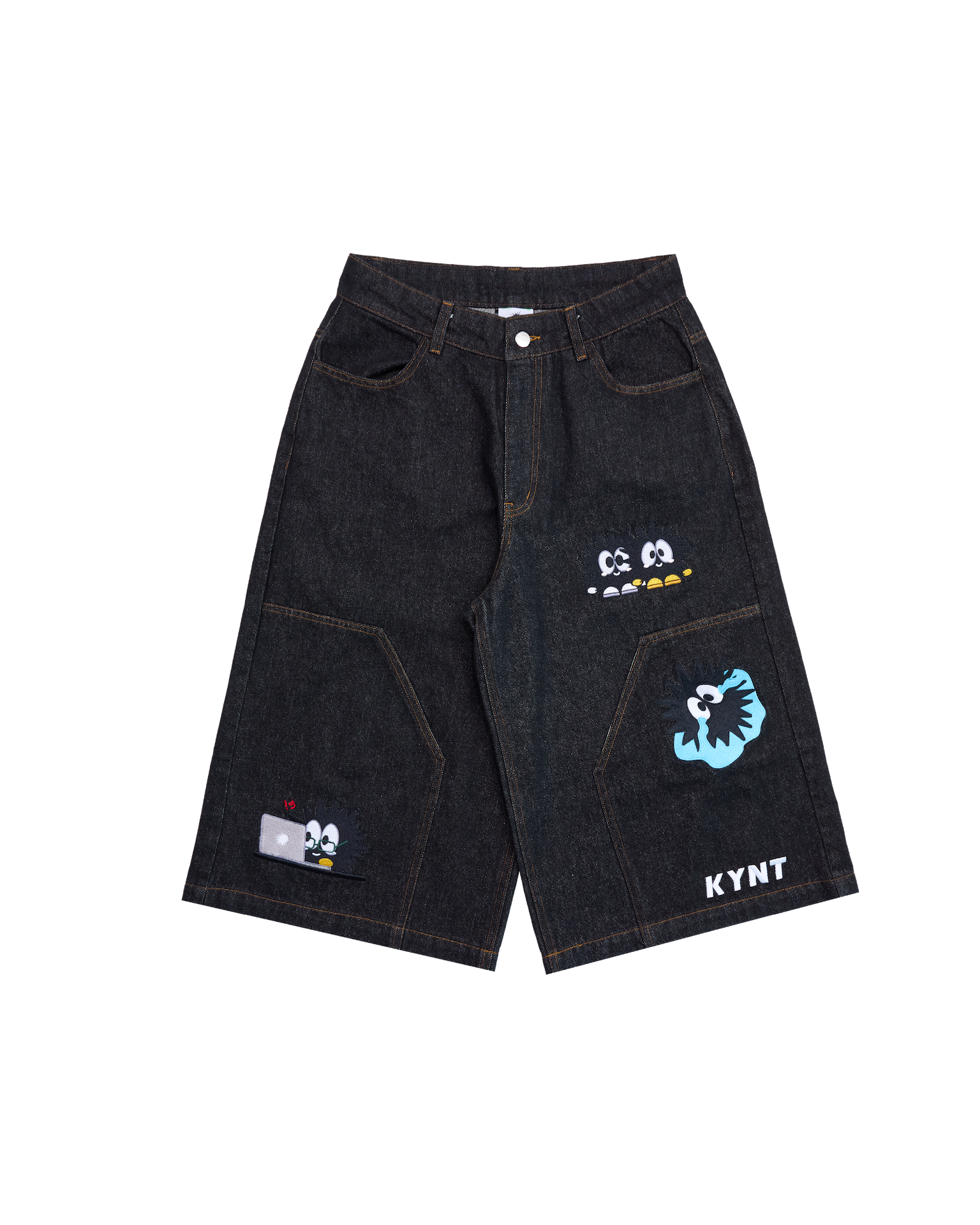 KEYNOTE | Workaholic JPEG Jorts Black - SWAGANZ