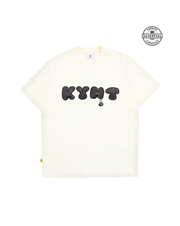 Asphalt Tee Cream flat front