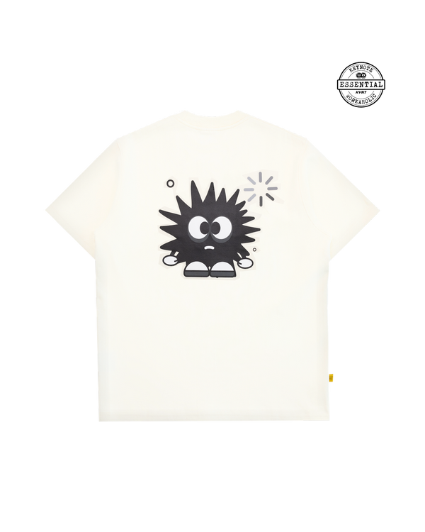 Asphalt Tee Cream flat back