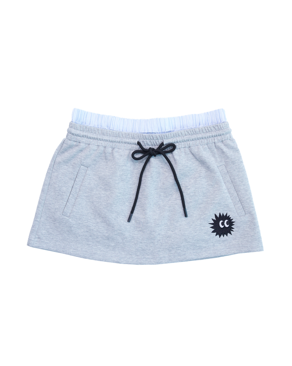 KEYNOTE | Workaholic Off-Day Mini Skirt Light Grey - SWAGANZ