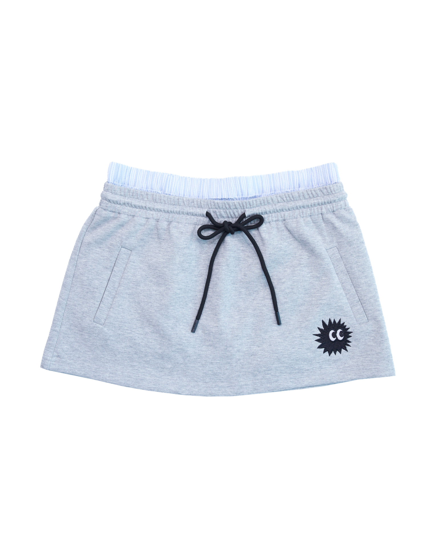 KEYNOTE | Workaholic Off-Day Mini Skirt Light Grey - SWAGANZ