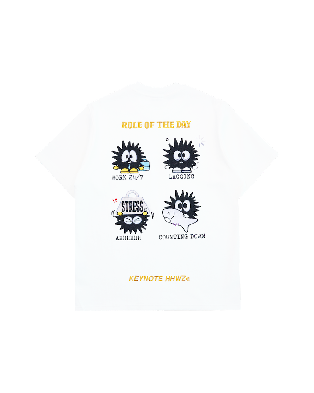Work Cycle Tee White